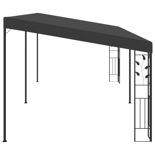  antracitszürke falra szerelhető pavilon 6 x 3 x 2,5 m 
