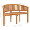  tömör tíkfa banán alakú pad 120 cm