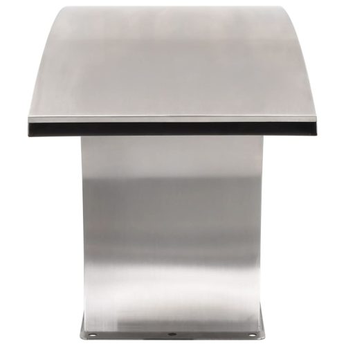  rozsdamentes acél medence szökőkút LED-ekkel 30 x 60 x 45 cm