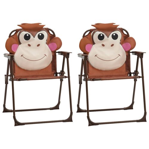  3 részes barna kerti gyerekbisztrószett napernyővel