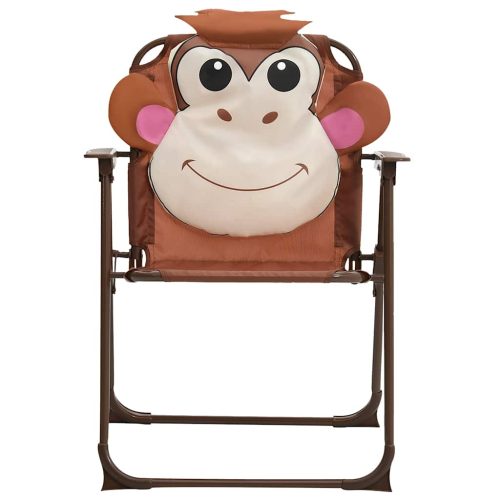  3 részes barna kerti gyerekbisztrószett napernyővel