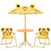  3 részes sárga kerti gyerekbisztrószett napernyővel