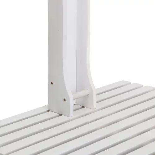  fehér fa kerti zuhanyzó 