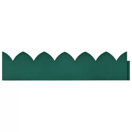  10 db zöld polipropilén gyepszegély 65 x 15 cm