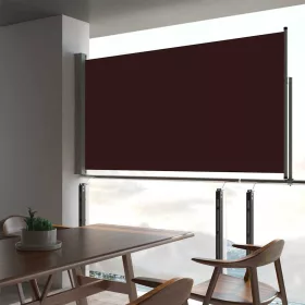  barna behúzható oldalsó terasz napellenző 160 x 300 cm