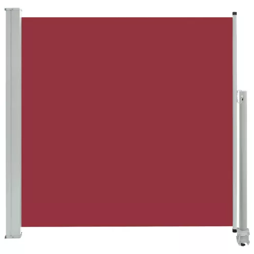  piros behúzható oldalsó terasz napellenző 160 x 300 cm