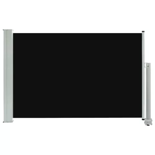  fekete kihúzható oldalsó terasz napellenző 60 x 300 cm