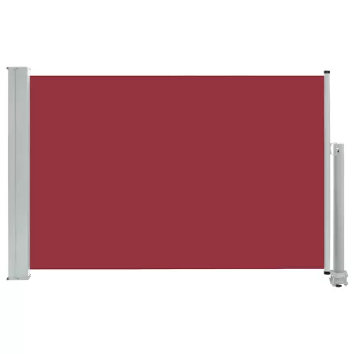  piros kihúzható oldalsó terasz napellenző 60 x 300 cm