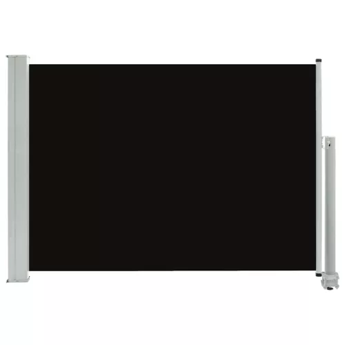  fekete kihúzható oldalsó terasz napellenző 80 x 300 cm