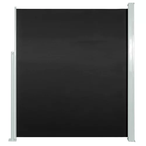  fekete kihúzható oldalsó teraszi napellenző 170 x 300 cm