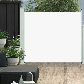    krémszínű kihúzható oldalsó teraszi napellenző 100 x 300 cm