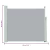  szürke kihúzható oldalsó teraszi napellenző 100 x 300 cm