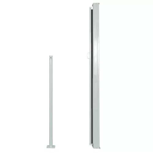  fekete kihúzható oldalsó teraszi napellenző 140 x 500 cm