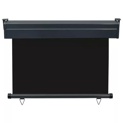  fekete erkély oldalnapellenző 105 x 250 cm