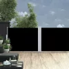  fekete behúzható oldalsó napellenző 100 x 1000 cm