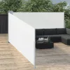  krémszínű behúzható oldalsó napellenző 100 x 1000 cm