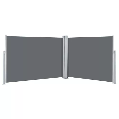  antracitszürke behúzható oldalsó napellenző 120 x 1000 cm 