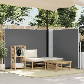    antracitszürke behúzható oldalsó napellenző 140 x 1000 cm 