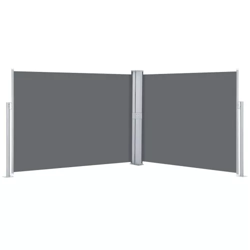  antracitszürke behúzható oldalsó napellenző 140 x 1000 cm 