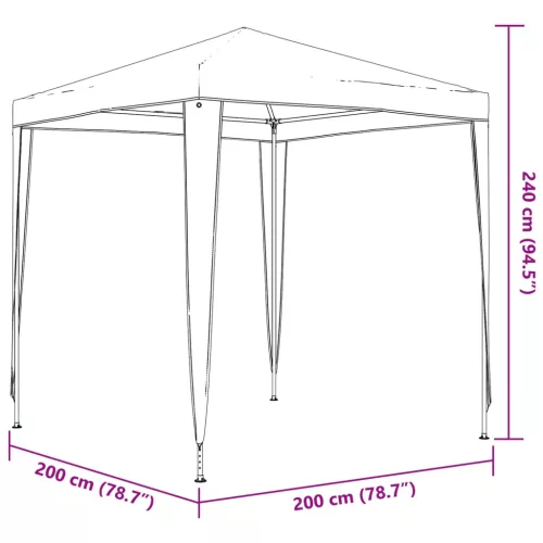  kék rendezvénysátor 2 x 2 m