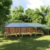 zöld rendezvénysátor 4 x 9 m 90 g/m²