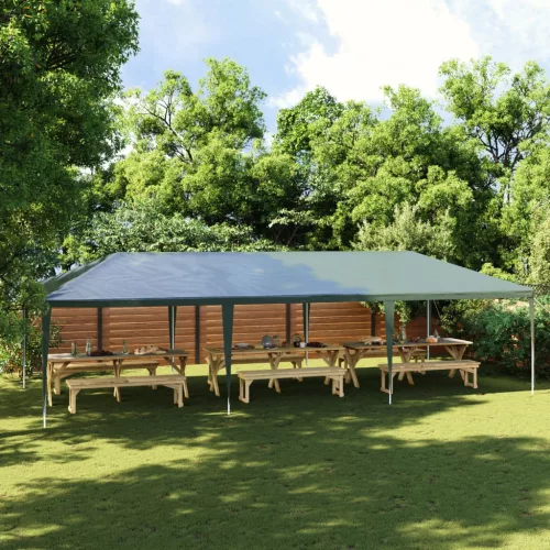  zöld rendezvénysátor 4 x 9 m 90 g/m²