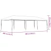  zöld rendezvénysátor 4 x 9 m 90 g/m²