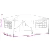  kék rendezvénysátor oldalfalakkal 4 x 6 m 90 g/m²