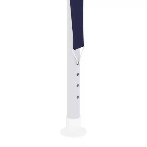 kék rendezvénysátor oldalfalakkal 4 x 9 m 90 g/m²