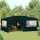  zöld rendezvénysátor oldalfalakkal 4 x 6 m 90 g/m²