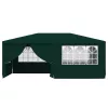  zöld rendezvénysátor oldalfalakkal 4 x 6 m 90 g/m²