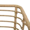  2 db tölgyszínű polyrattan kerti szék párnával