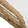  2 db tölgyszínű polyrattan kerti szék párnával