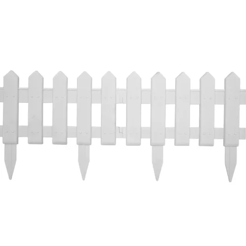  25 db fehér PP gyepszegély 10 m