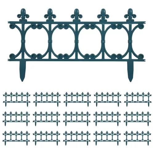  16 db zöld polipropilén gyepszegély 10 m