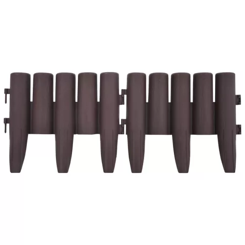  36 db barna polipropilén gyepszegély 10 m