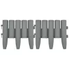  36 db szürke polipropilén gyepszegély 10 m