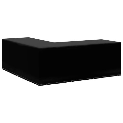  L-alakú kerti bútor huzat 12 fűzőlyukkal 250 x 250 x 90 cm