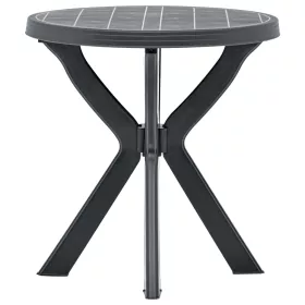  antracitszürke műanyag bisztróasztal Ø70 cm