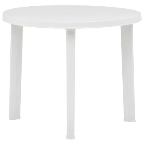  fehér műanyag kerti asztal 89 cm 