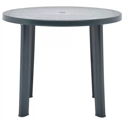  zöld műanyag kerti asztal 89 cm