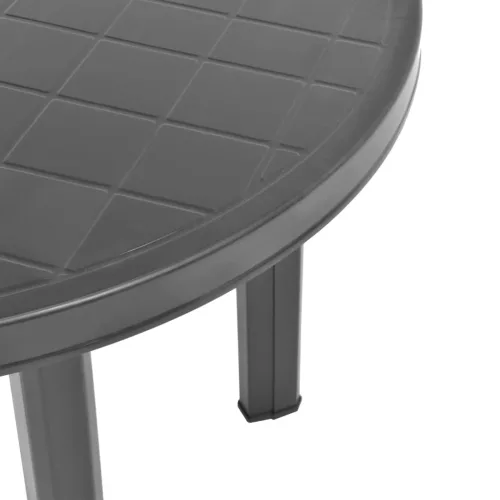  antracitszürke műanyag kerti asztal 89 cm 