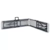  2 db fehér összecsukható HDPE kerti pad 180 cm