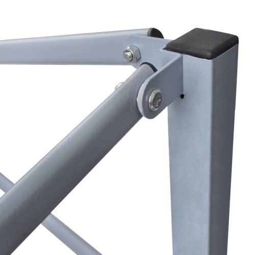  krémszínű acél összecsukható rendezvénysátor 2 oldalfallal 2x2m