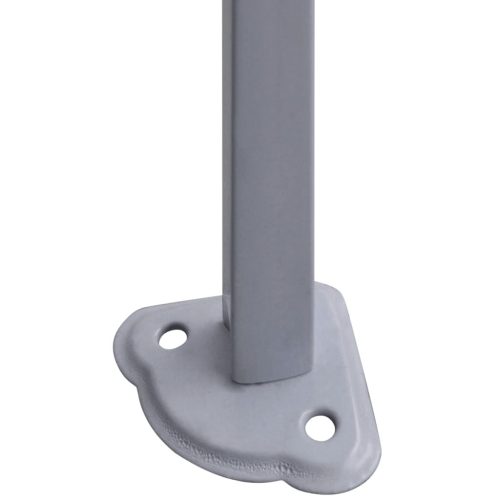  fehér acél összecsukható rendezvénysátor 4 oldalfallal 2 x 2 m