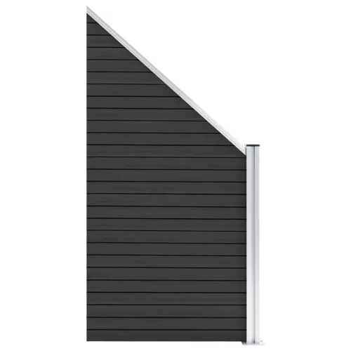 szürke WPC kerítéspanel 95 x (105-180) cm