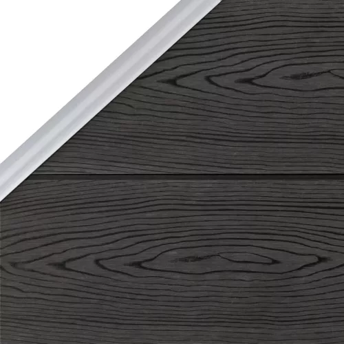  szürke WPC kerítéspanel 95 x (105-180) cm