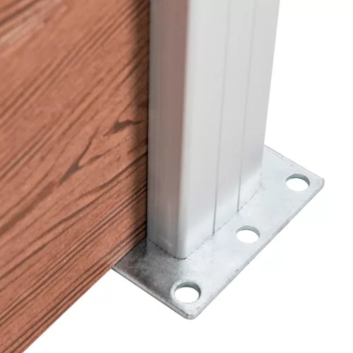  barna WPC kerti kerítés 175 x 105 cm