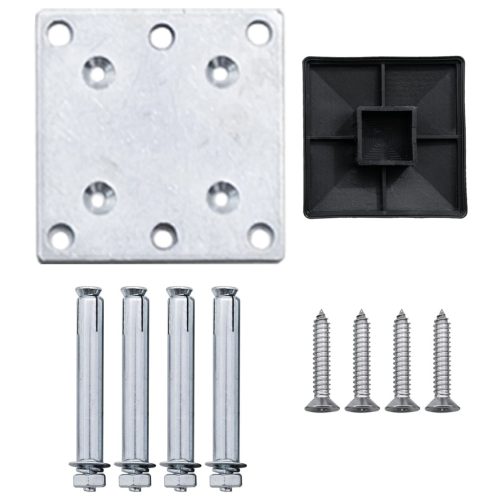  barna WPC kerti kerítés 175 x 105 cm