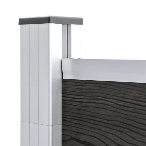  szürke WPC kerti kerítés 175 x 105 cm